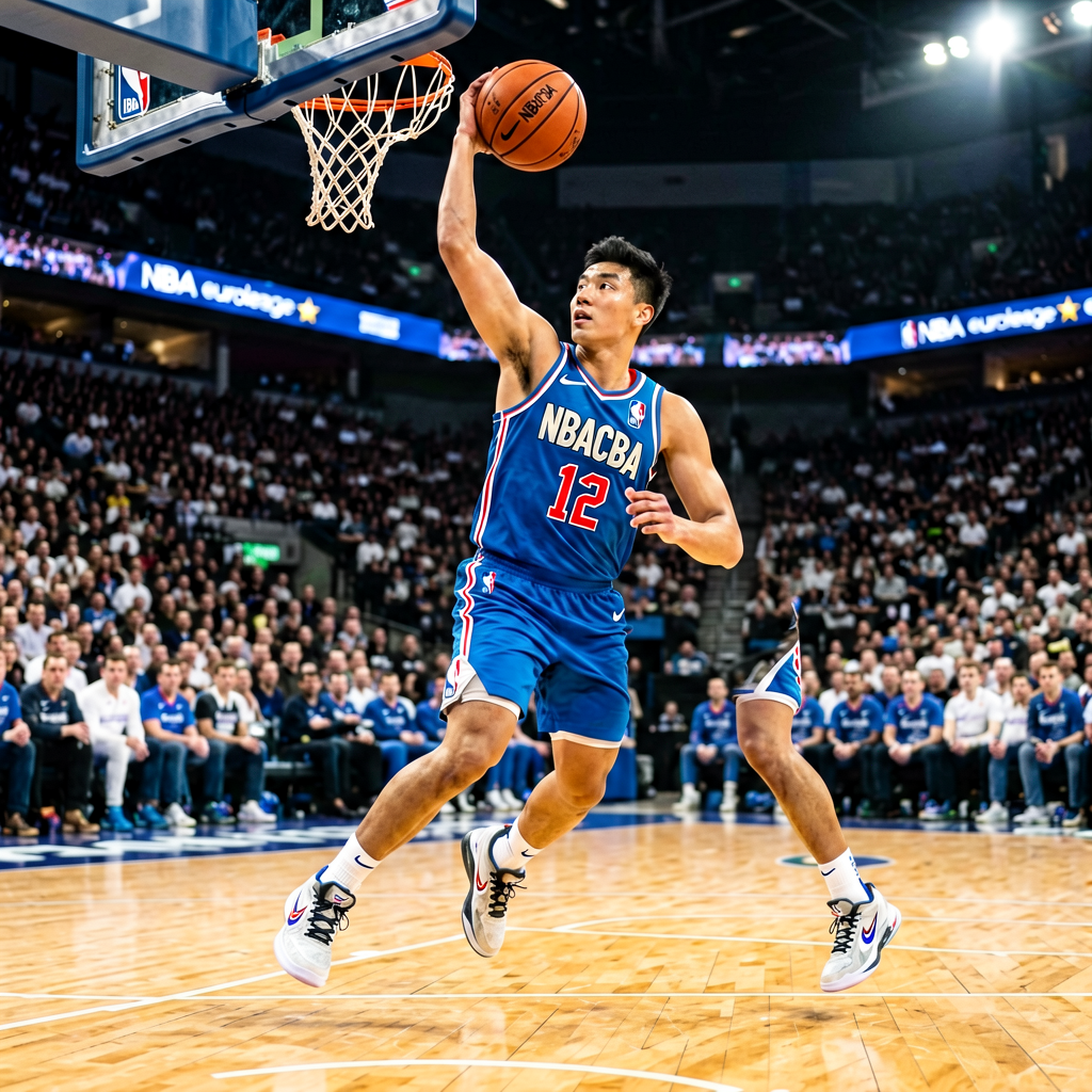 Vsport体育篮球赛事板块，展示NBA与CBA职业联赛精彩瞬间